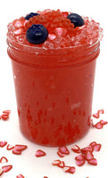 crunchy satisfying slime, slime strawberries