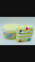 DIY Butter Fizz Slime,  Rainbow Crispy