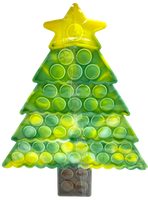 Marbled Christmas Tree Pop It, Popper, Stocking Stuffer
