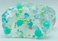 6 oz Turtle Cove Slime, Clear Slime, Unscented