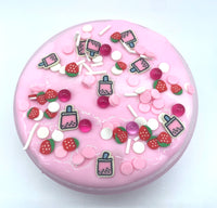 Thick and Glossy Slime, Strawberry Bubble Tea