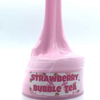 Thick and Glossy Slime, Strawberry Bubble Tea