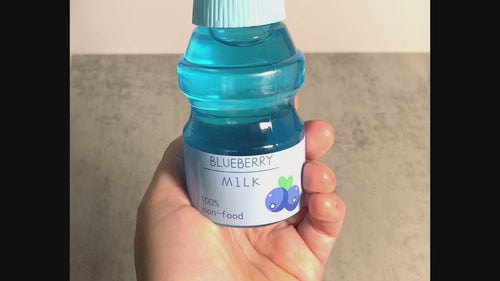 Blueberry Milk Water Slime DIY