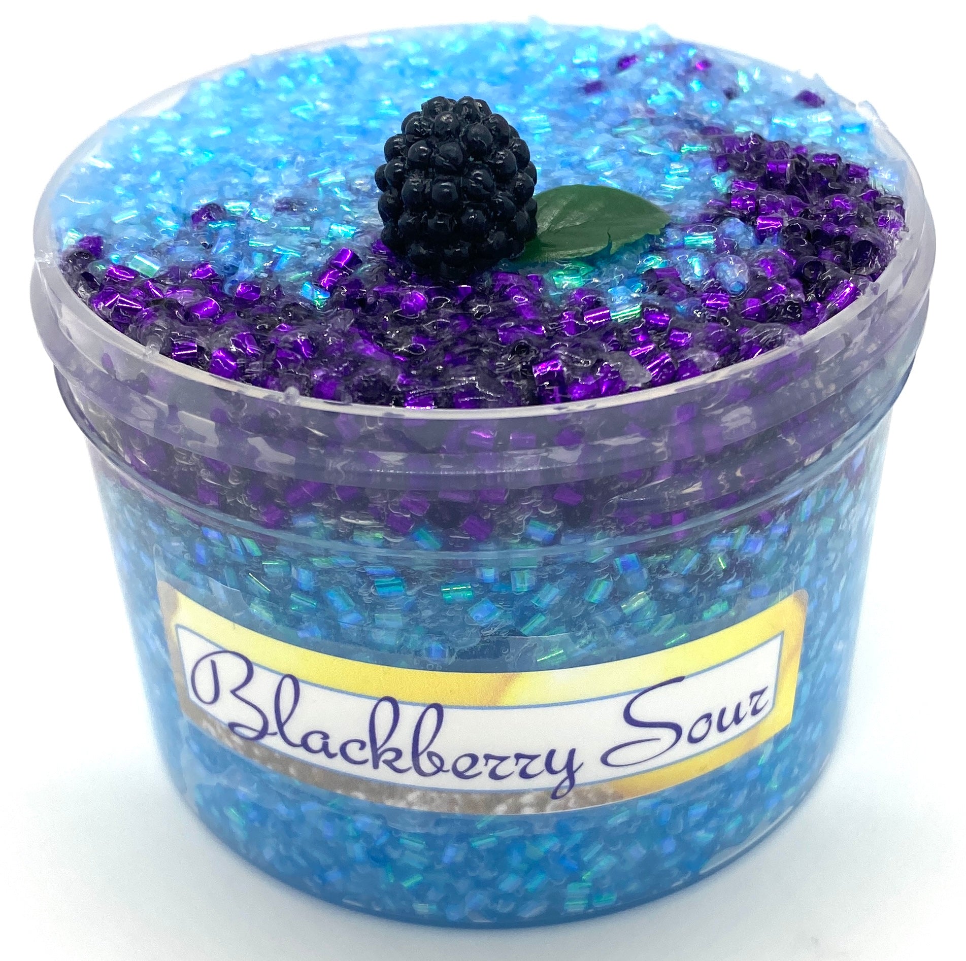 Galaxy Grape Clear Slime with Bingsu Beads - Slimy Panda