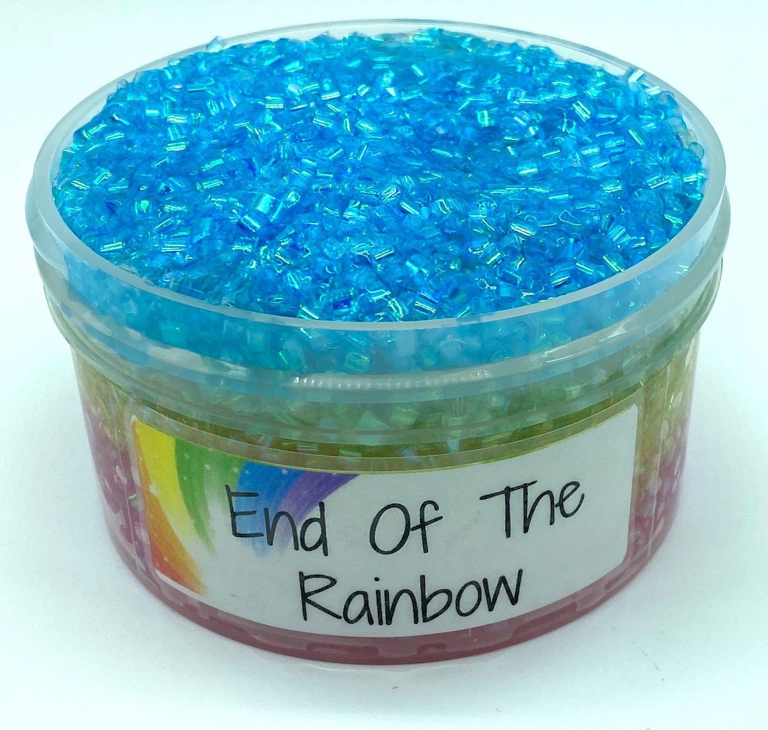 Clear Transparent Rainbow Glitter Slime