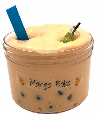 mango boba slime