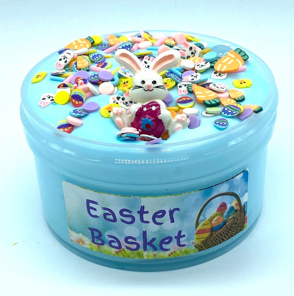 6 oz Thick and Glossy Slime, Easter Basket