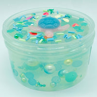 6 oz Turtle Cove Slime, Clear Slime, Unscented