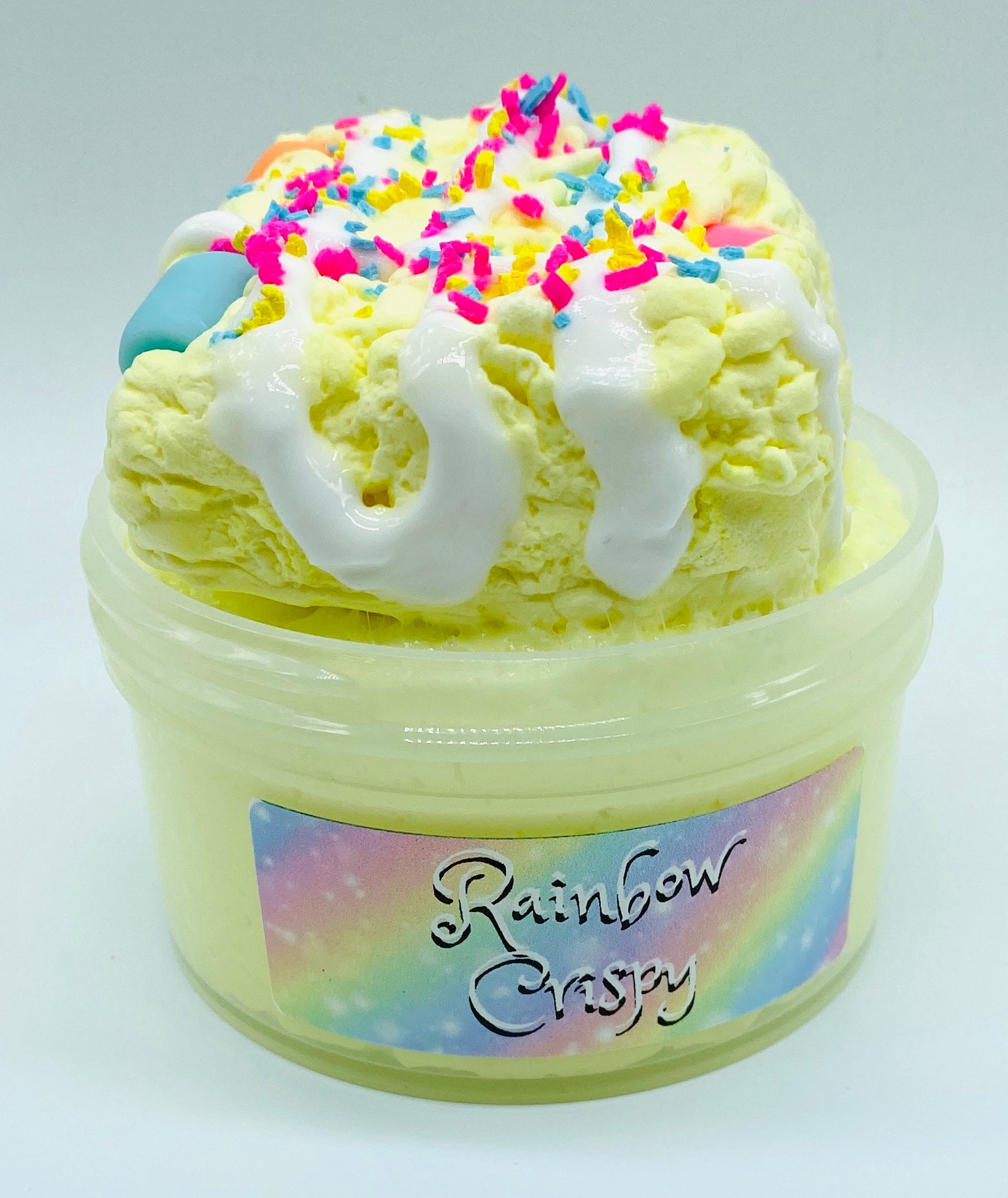 White Peach Fizz  Layered Butter Snow Fizz Slime – Slime Fantasies